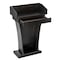 Adiroffice Wood Stand-Up Podium Lectern with Drawer, Black ADI661-012-BLK - alternate 8